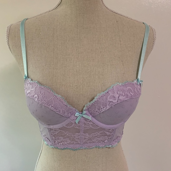 Victoria's Secret Other - Lilac victoria's Secret Demi Lace Padded Bra 32B